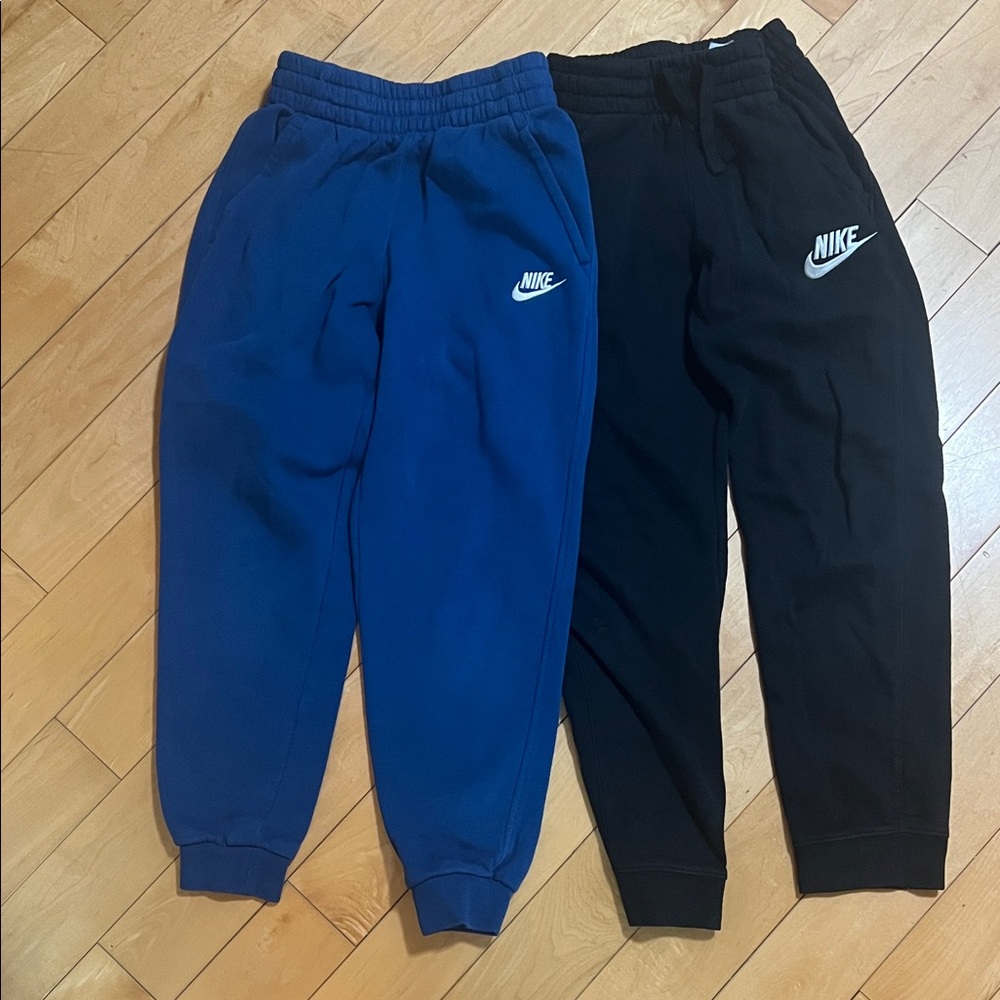 Nike Kids Dual Pack Blue and Black Joggers